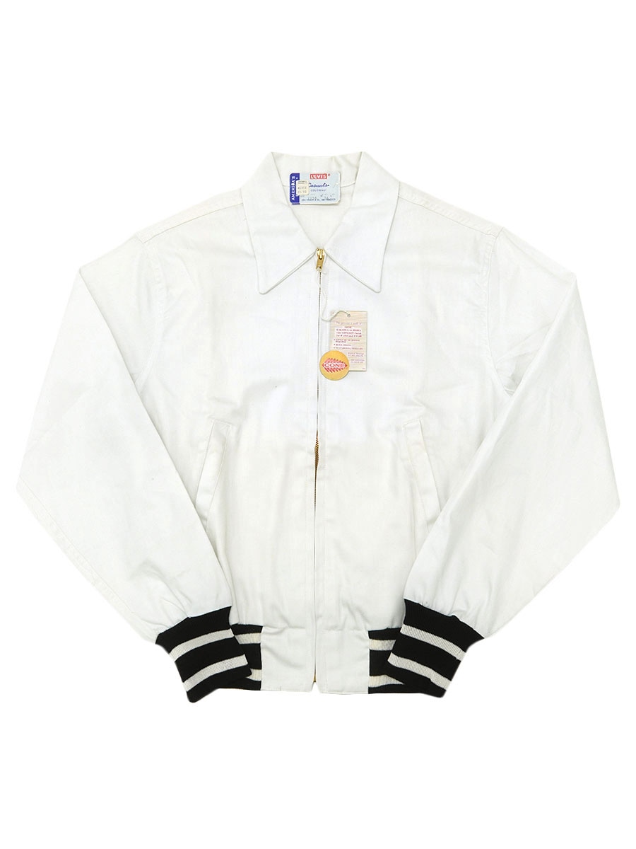 60's Levi's Casuals リブライン スウィングトップ ホワイト 表記(36) DEAD