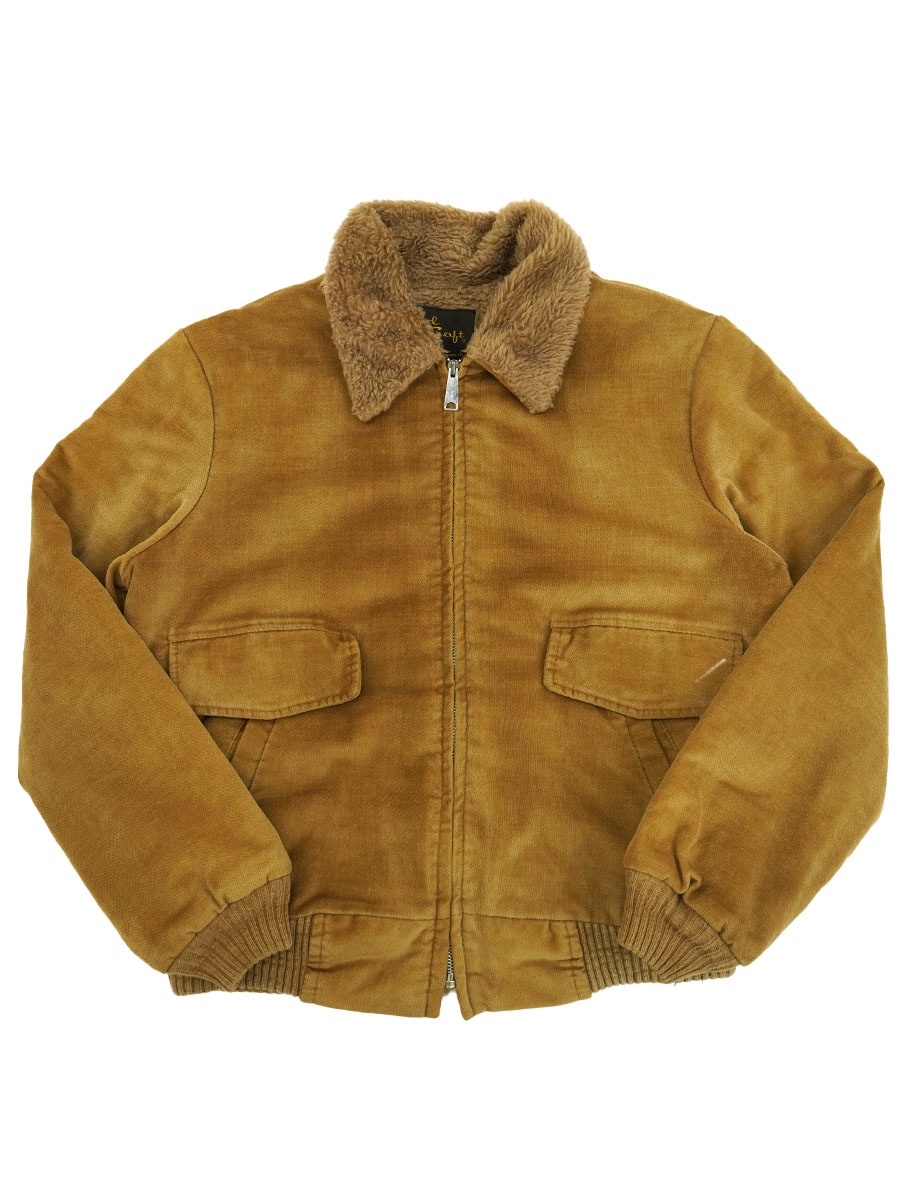 70's CaCraft G-1タイプ ボアジャケット ブラウン 実寸(L位)