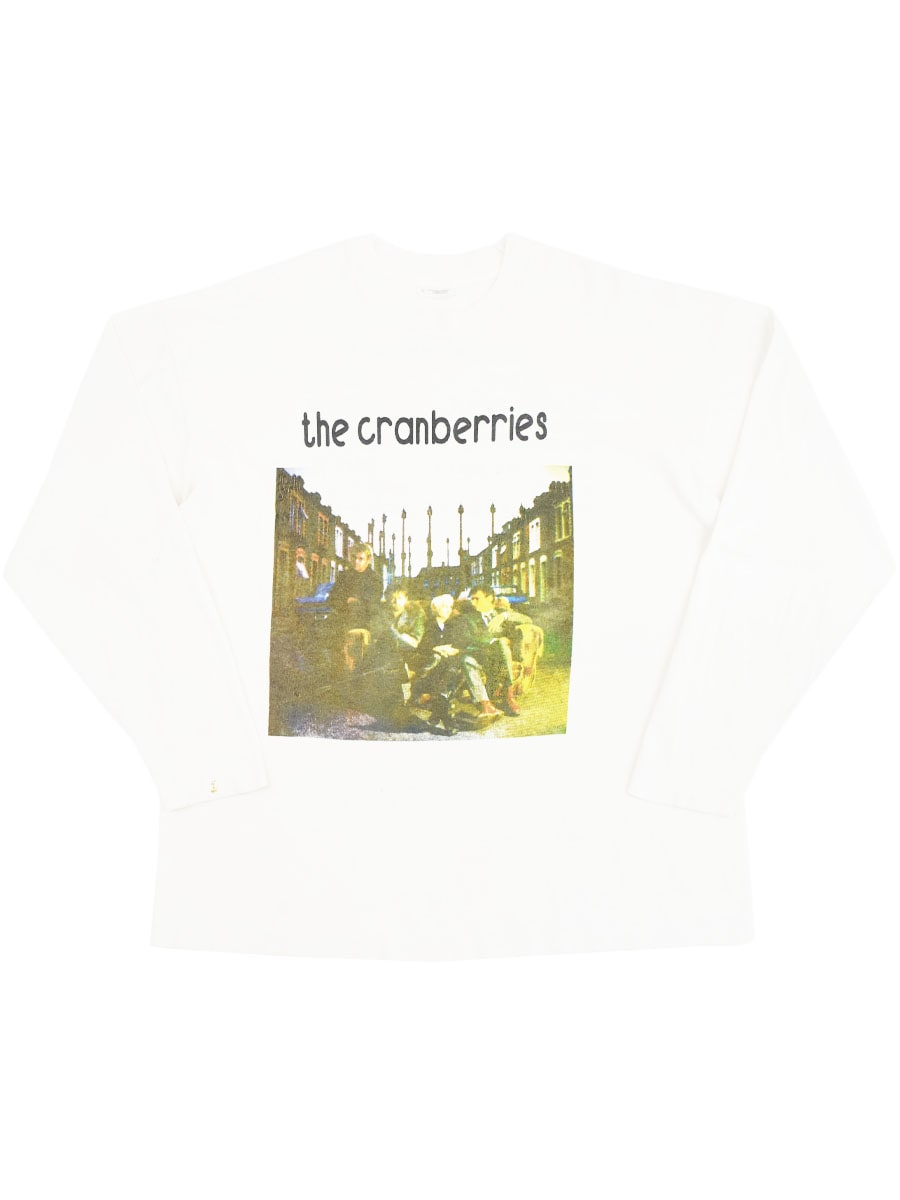 00's SCREEN STARS by F.O.L. the cranberries ''One's Better Self....'' 両面プリント ロングスリーブTシャツ ホワイト 表記(XL)