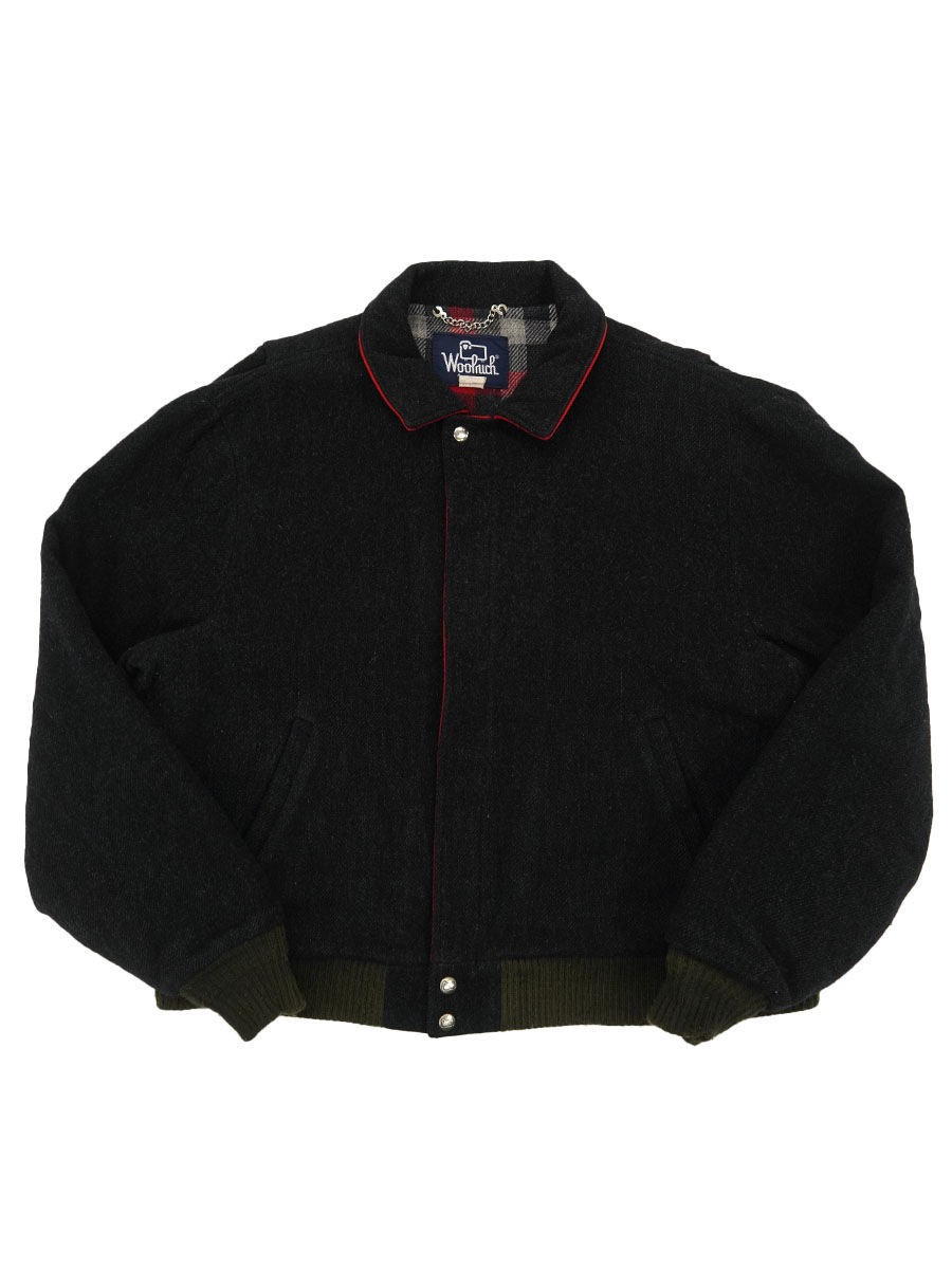 美品❗️ 80s USA製 Woolrich チェック柄 ジップアップジャケット 80's WOOLRICH 裏好配色チェック フルジップウールジャケット