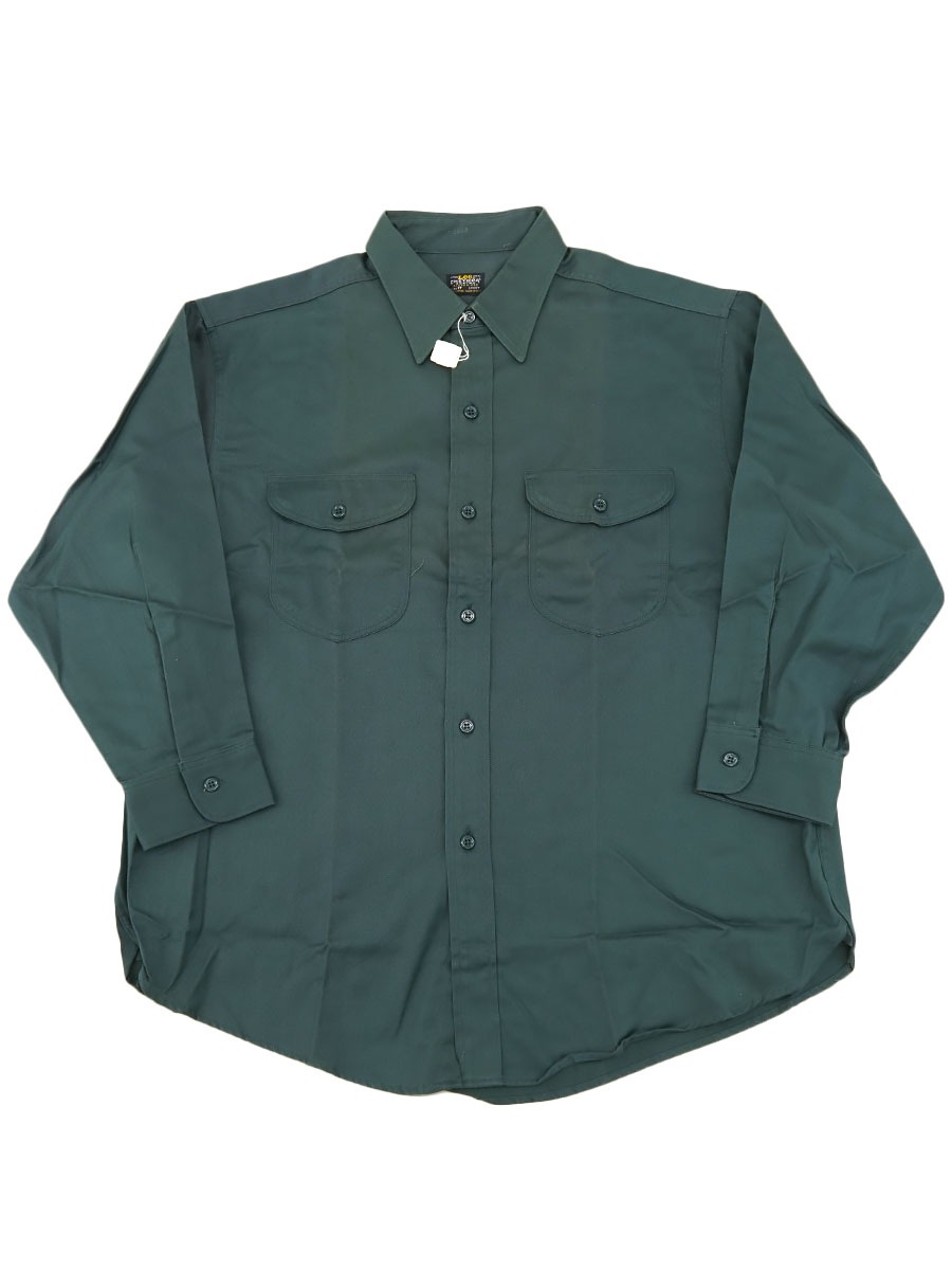 希少グリーン60s-70s Lee チェトパツイル TALONジップ W36相当 60's Lee CHETOPA L/Sワークシャツ 表記(17 SHORT) DEAD | すべての