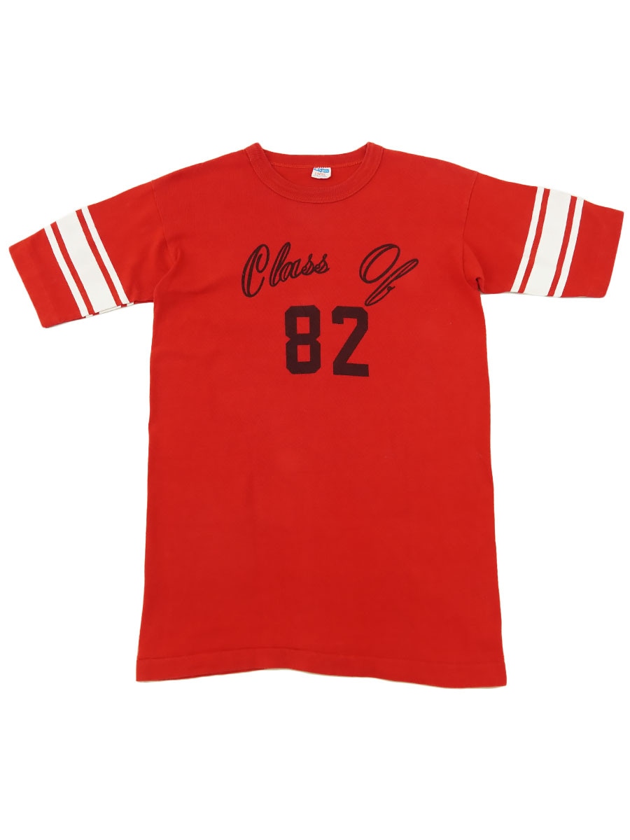 Champion Tシャツ 73年〜82年 バータグ後期 70's バータグ チャンピオン ''Class of 82'' 両面染み込み 袖
