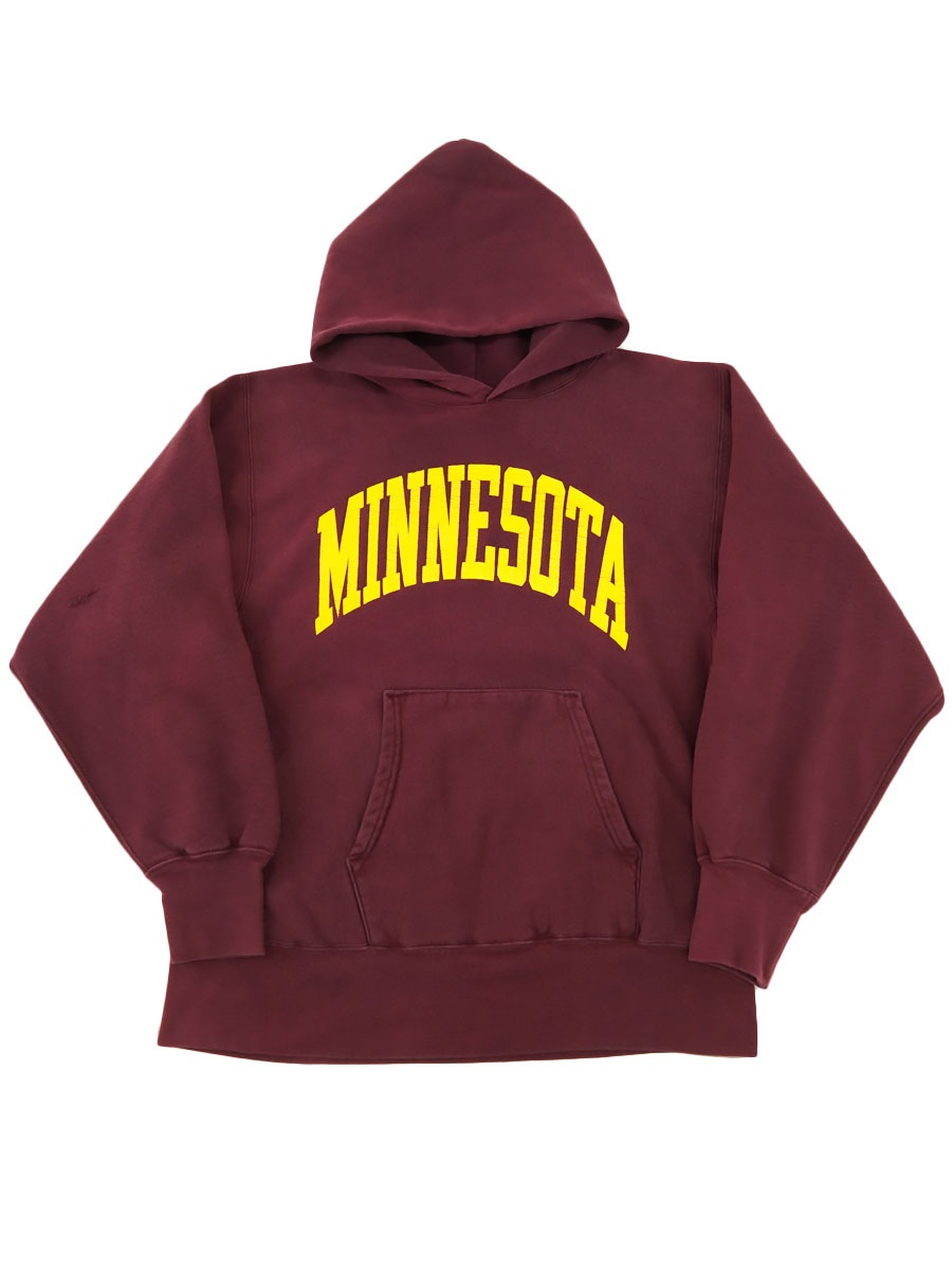 80's プリントタグ チャンピオンRWパーカ ''MINNESOTA'' エンジ 表記(L) USA製