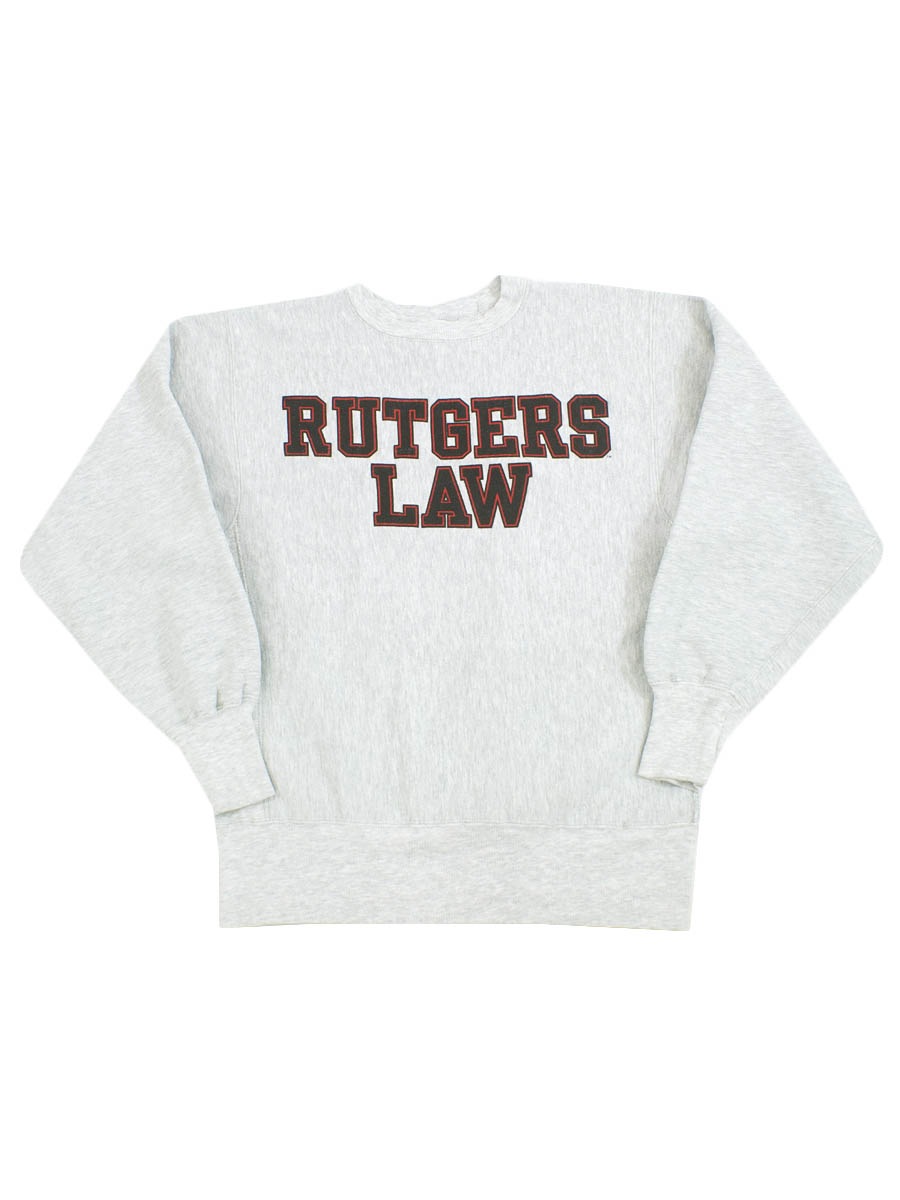 90's 刺繍タグ チャンピオンRW ''RUTGERS LAW'' 表記(L) USA製