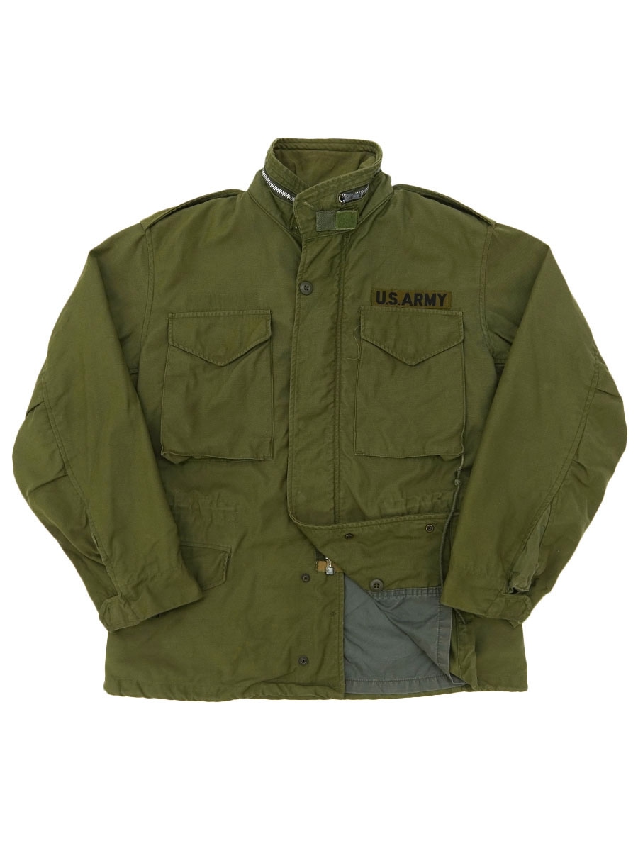 68's U.S.ARMY M-65 フィールドジャケット グレーライナー 表記(SHORT-SMALL) ワッペン付き