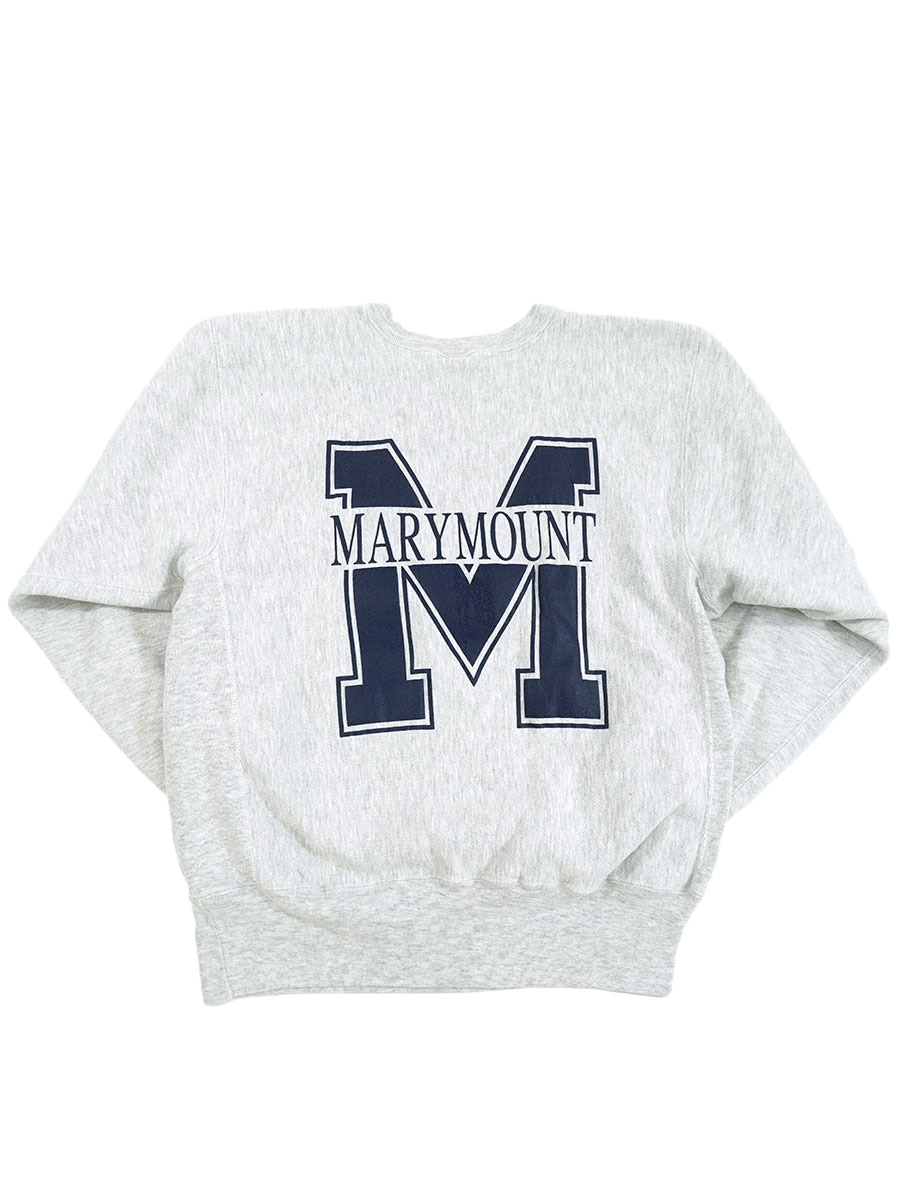 90's 刺繍タグ チャンピオンRW ''Marymount University'' 両面プリント 表記(L) USA製 すべての商品