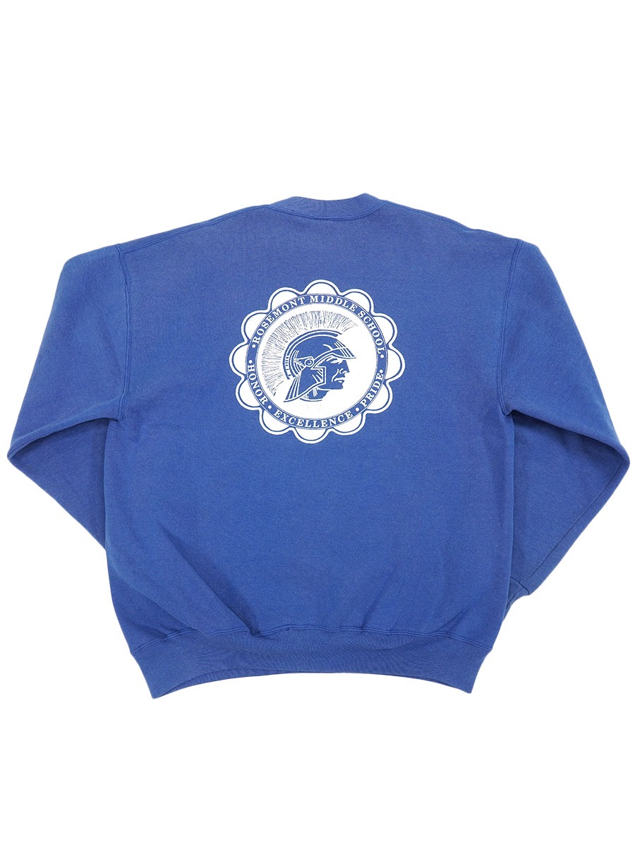Sweatshirt Vintage Années 90 Russell Athletic – Vert, Taille XL Enfant/jeunesse, USA