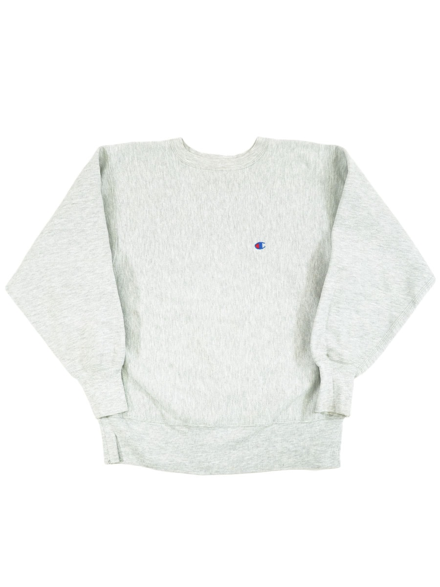 90's 刺繍タグ チャンピオンRWパーカ 無地グレー 表記(L) USA製 90's 刺繍タグ チャンピオンRW 無地グレー 表記(L) USA製