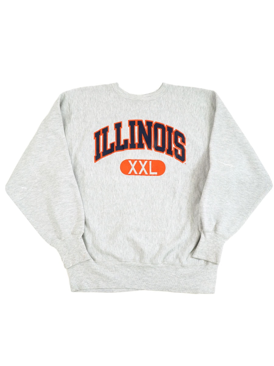 90's 刺繍タグ チャンピオンRW ''ILLINOIS XXL'' 表記(XL) USA製