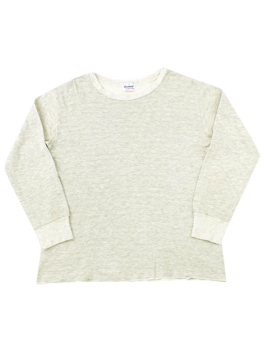 80's duofold ロングスリーブサーマル グレー 表記(L)