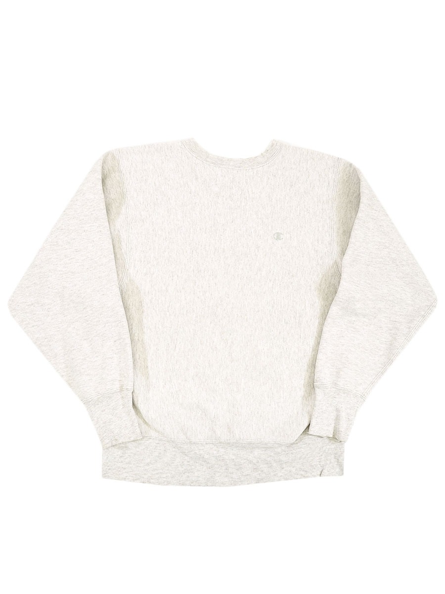 90's 刺繍タグ チャンピオンRW 無地 オートミール 表記(L) USA製
