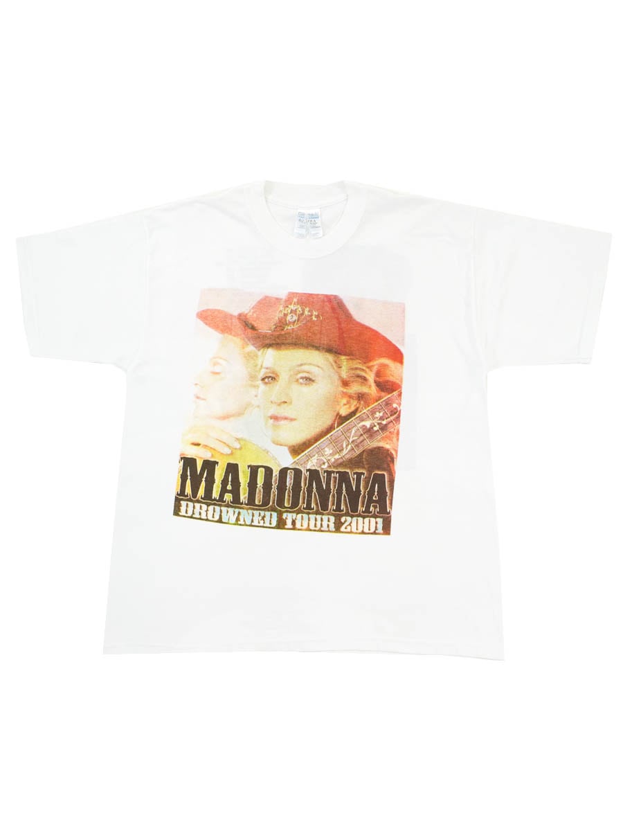 00's GILDAN MADONNA ''DROWNED WORLD TOUR 2001'' 両面プリントT