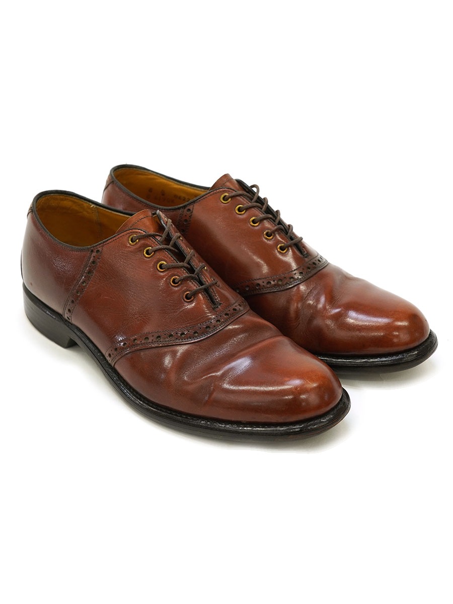 Cole Haan レザーシューズ 60's～ Cole Haan サドルシューズ ブラウン 表記(8 D/B) USA製