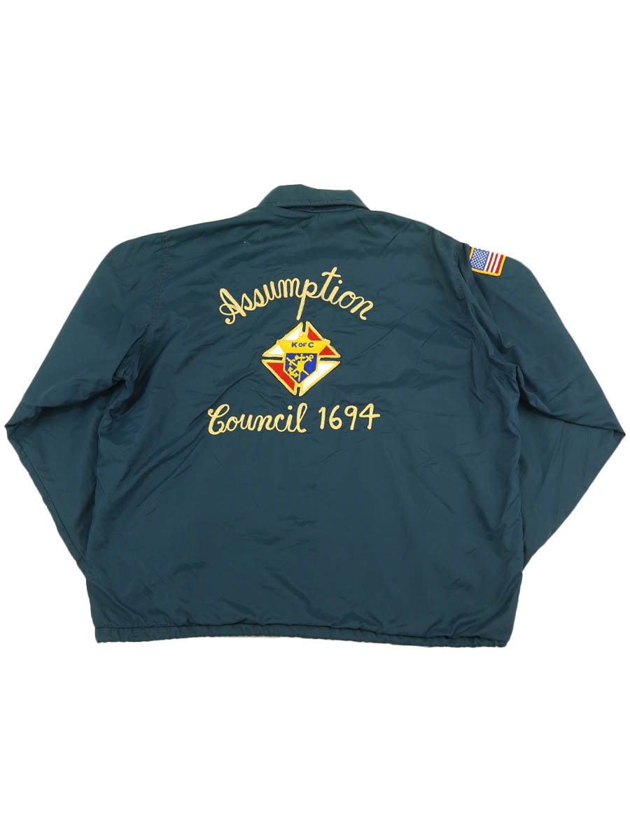 70's WEST WIND ''Assumption Council 1694'' コーチJKT 表記(L) ネイビー