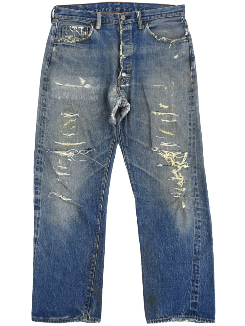 60's Levi's 501 BIG-E デニムパンツ 味ありダメージ 渋良雰囲気
