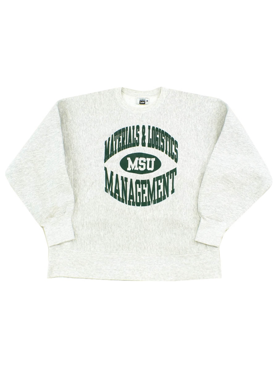 90's Lee ''MATERIALS & LOGISTICS MANAGEMENT'' 3段プリント リバース