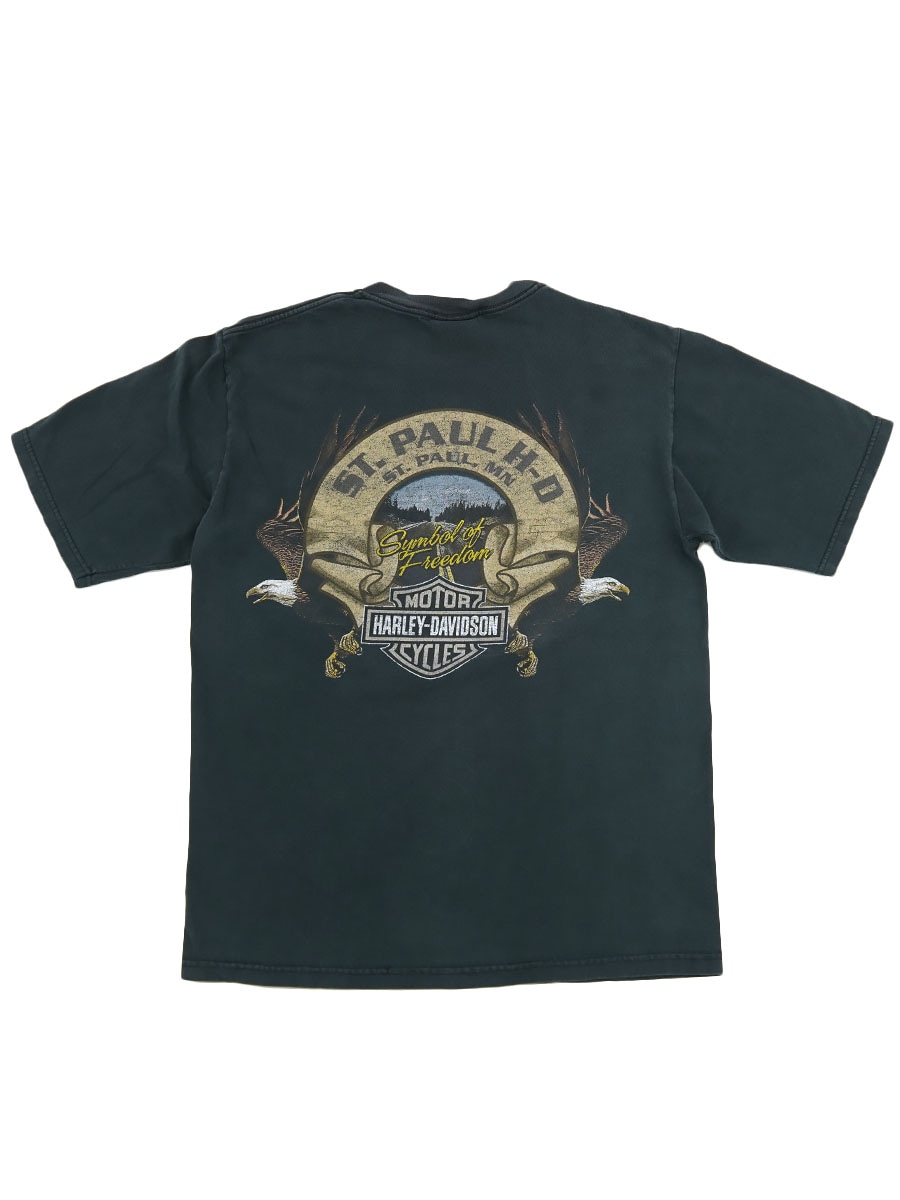 00's ハーレーダヴィッドソン ''Running with The Pack'' 両面プリント Tシャツ 表記(M) USA製