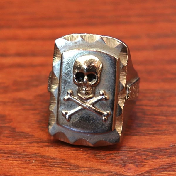 コレクション #34 vintage 40s' skull Mexican ring 1940s MEXICAN BIKER RING , SKULL No33 , Size 18号 | すべての商品