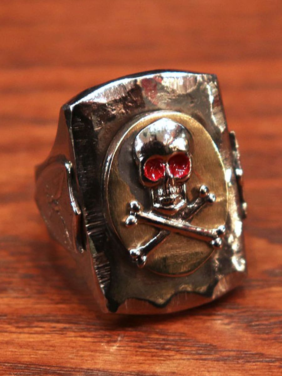 1940s MEXICAN BIKER RING , SKULL No50 , Size 23.5号 | NEW ITEM