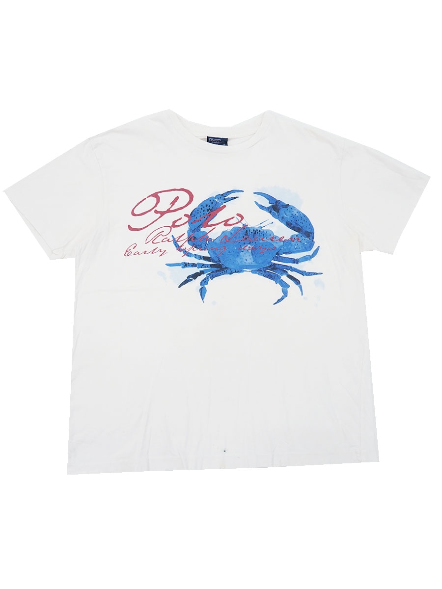 ラルフローレン 100%コットン プリントTシャツ 表記(M)