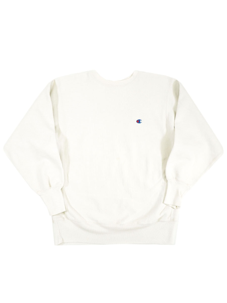 90's 刺繍タグ チャンピオンRW 無地 白 実寸(XL位)