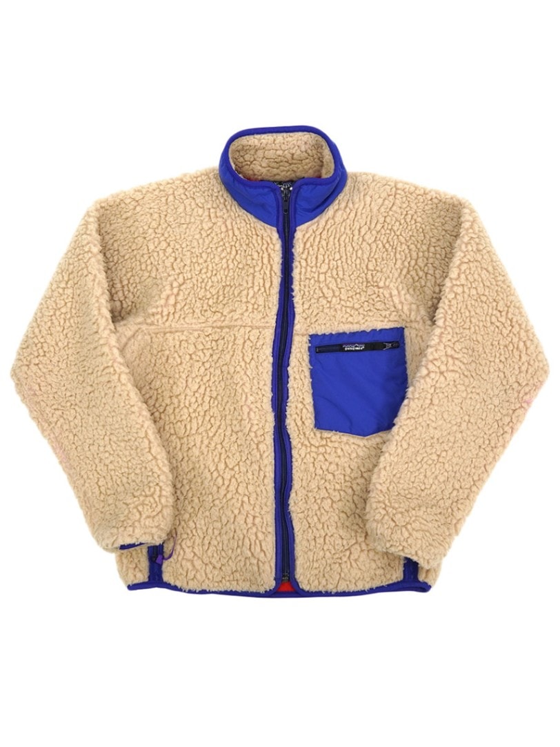 patagonia パタゴニアレトロパイルカーディガン/レアカラー パタゴニア 89年 USA製 OPTI ジップ レトロ パイル カーディガン
