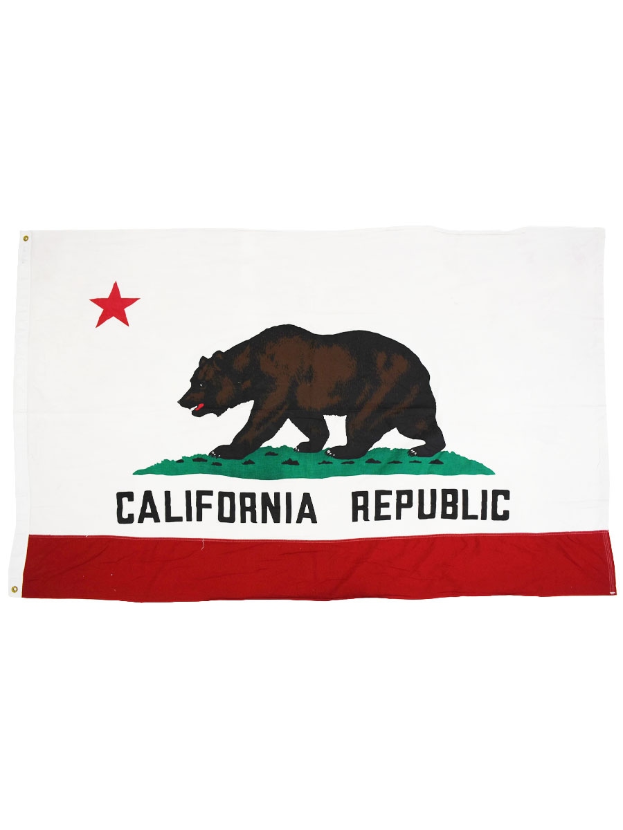 ビンテージ ''CALIFORNIA REPUBLIC'' フラッグ 実寸(139x223.5位