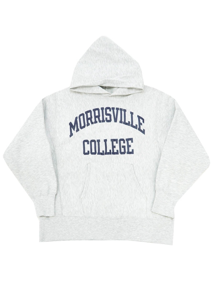 80's プリントタグ チャンピオンRWパーカ ''MORRISVILLE COLLEGE'' 表記(L)