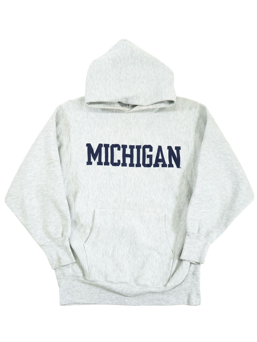 90's 刺繍タグ チャンピオンRWパーカ ''MICHIGAN'' 表記(XL) USA製