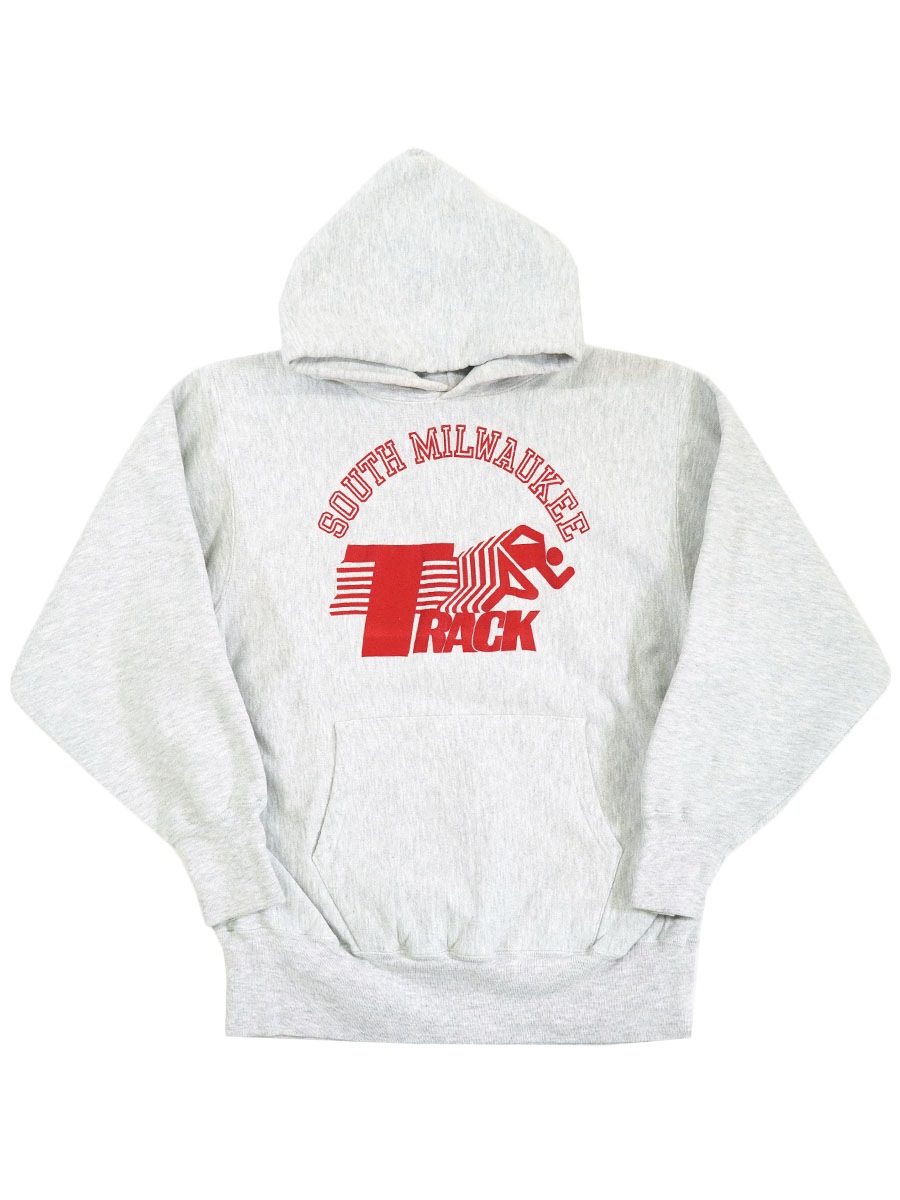 90's 刺繍タグ チャンピオンRWパーカ ''SOUTH MILWAUKEE'' 表記(XL