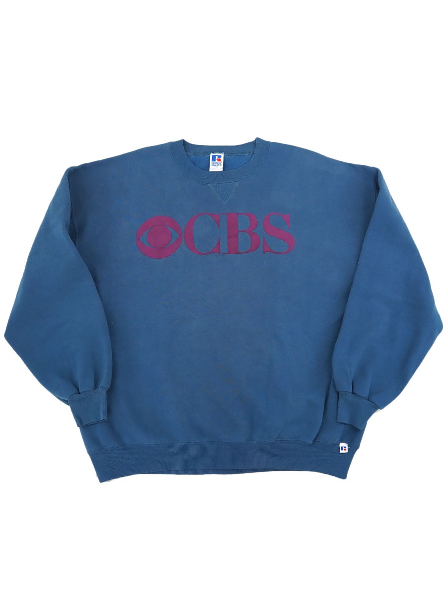 90's RUSSELL ATHLETIC ''CBS'' 前Vスウェット 表記(XXL) USA製