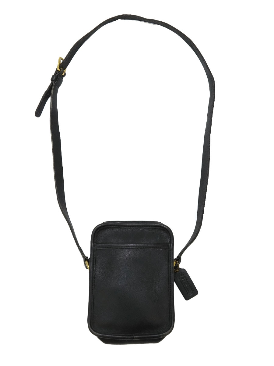 USA製 COACH レザー ショルダーバッグ ブラック ① | すべての商品