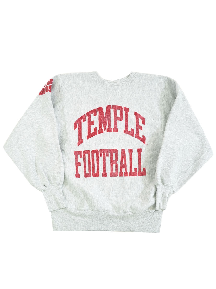 90's 刺繍タグ チャンピオンRW ''TEMPLE FOOTBALL'' 表記(L) USA製