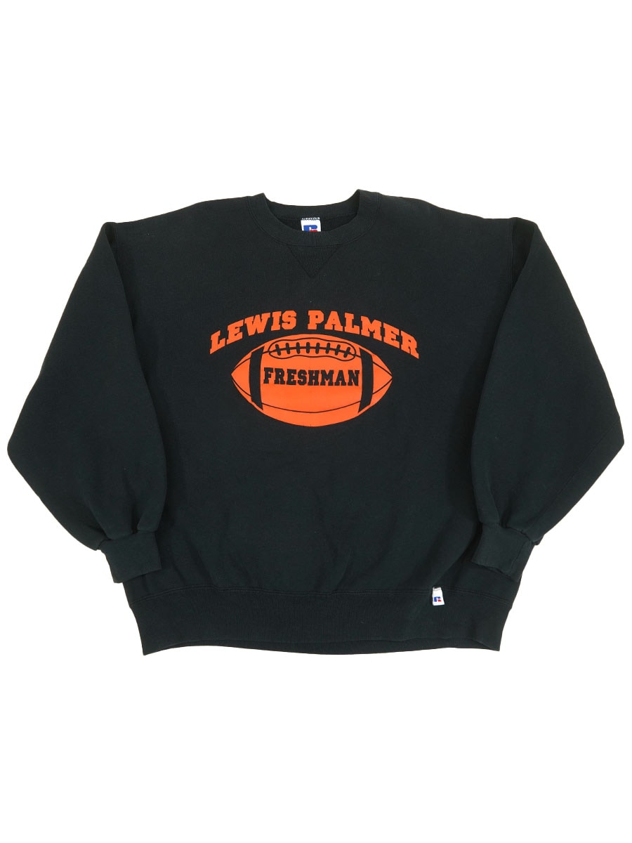 90's RUSSELL ATHLETIC ''LEWIS PALMER'' 前Vスウェット 表記(XL) USA製