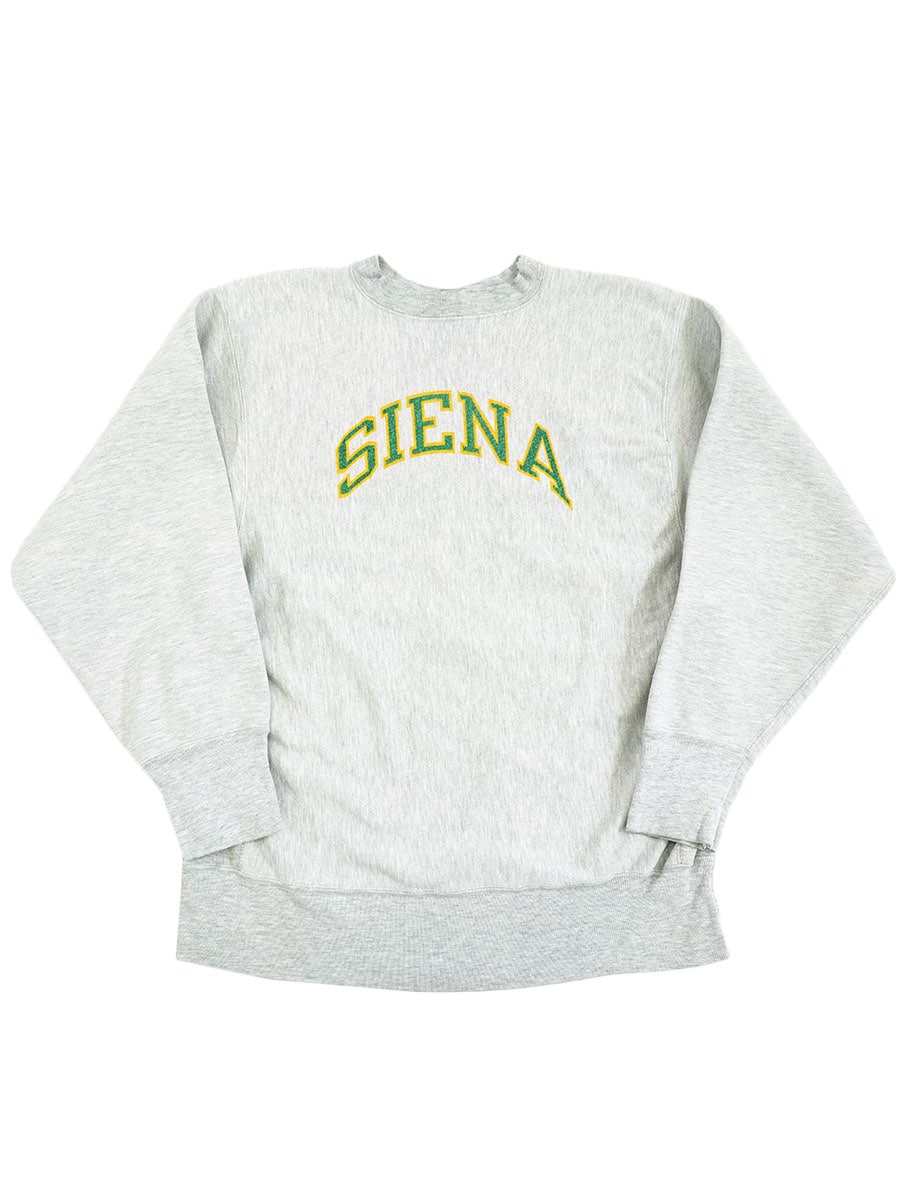 80's プリントタグ チャンピオンRW ''SIENA'' 染み込み 表記(XL)