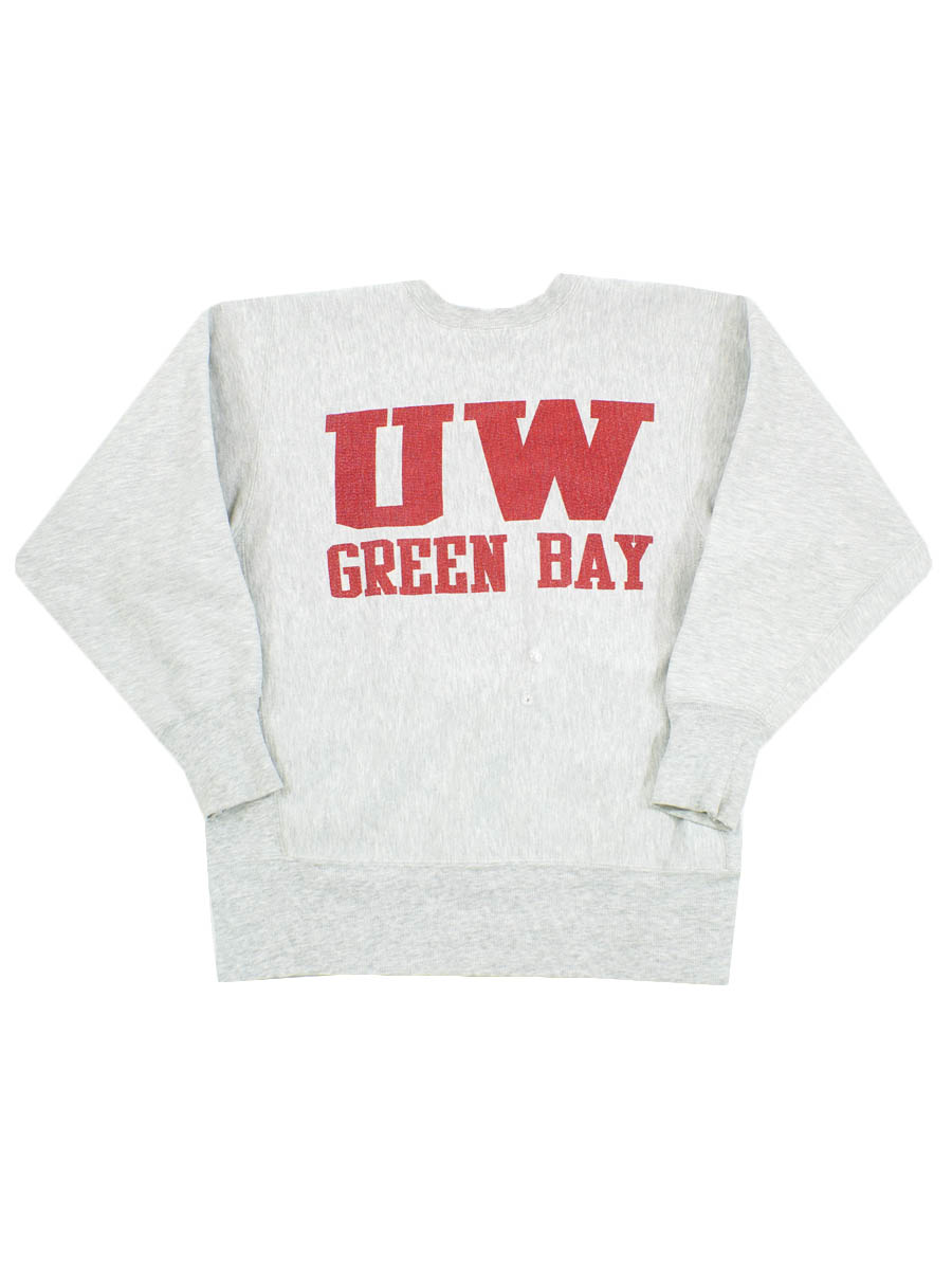 90's 刺繍タグ チャンピオンRW ''UW GREEN BAY'' 染み込み 表記(L) USA製