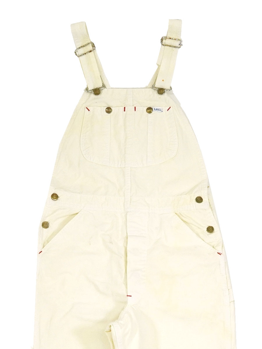 lee 生成り オーバーオール 70s ヴィンテージ 山ポケ オリジナル W42 LEE リー 70年代 USA製 オーバーオール 山ポケ 生成り コットン