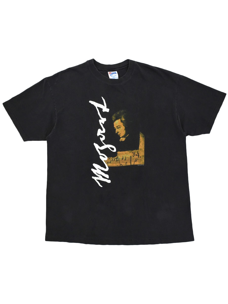 90's Hanes グラフィックTシャツ vintage 90's Hanes ''Mozart'' 両面プリント Tシャツ ブラック 表記(XL