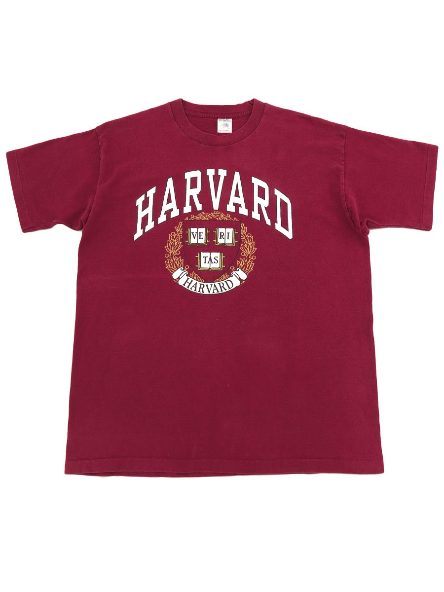 90's FRUIT OF THE LOOM ''HARVARD'' 100%コットンTシャツ 表記(XL