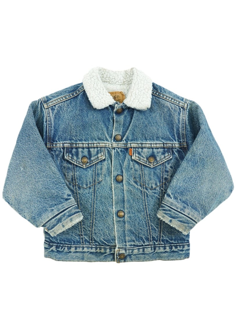 70's～ Levi's 70030 デニムボアジャケット 良色落ち 表記(7) キッズ