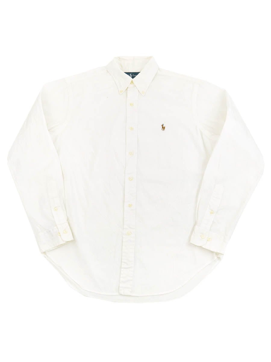 ラルフローレン ''CLASSIC FIT'' 100%コットン ボタンダウンシャツ ホワイト 表記(16)
