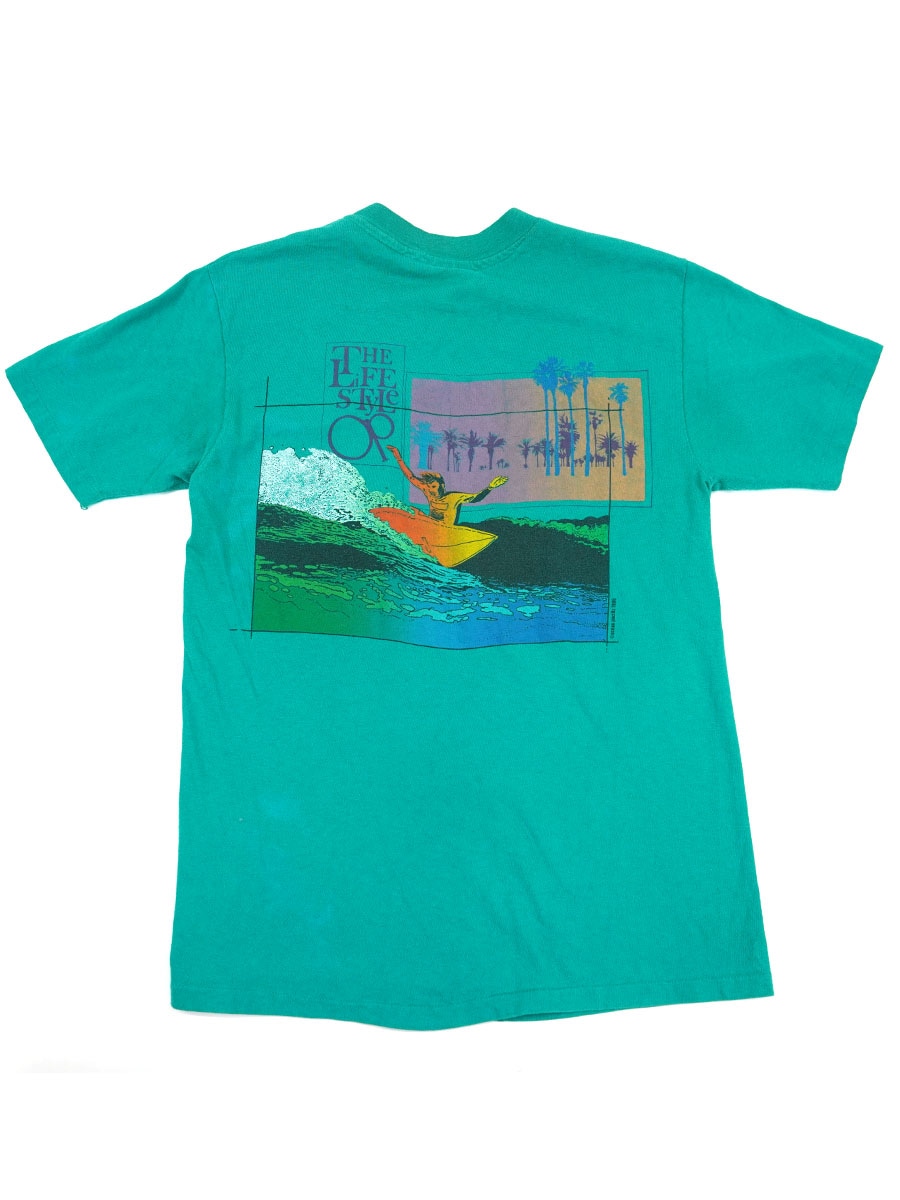 80's OP ''THE LIFE STYLE OP'' 両面プリント Tシャツ 表記(M) USA製