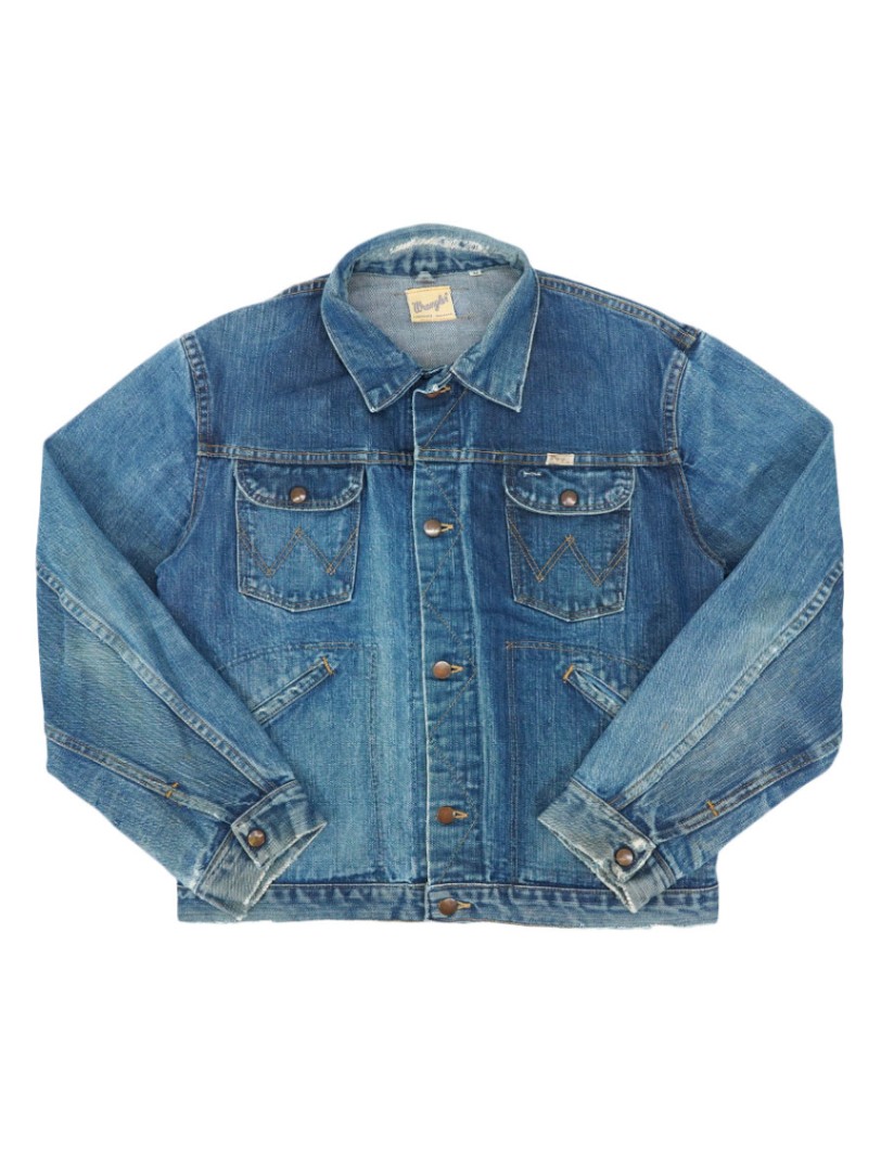 ヴィンテージ　ビッグサイズ 50相当 60's Wrangler 24MJ 60's～ Wrangler 24MJ デニムジャケット 良雰囲気 表記(42