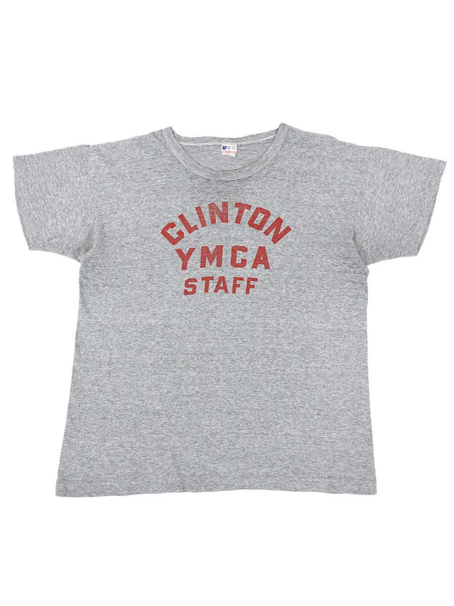 60年代 チャンピオン ランタグ YMCA Tシャツ 60's ランタグ チャンピオン ''CLITON YMCA STAFF'' 3段プリント