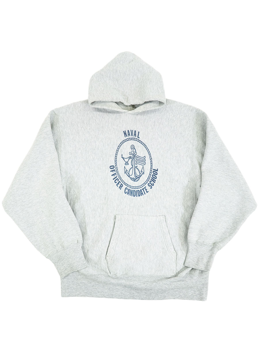 80's プリントタグ チャンピオンRWパーカ ''NAVAL OFFICER CANDIDATE