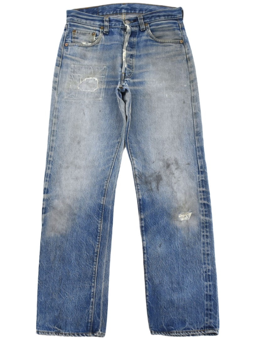 た*な様 LEVI'S 501 66後期　デニムパンツ　味あり　リペア　雰囲気あ 80's Levi's 501 66後期 デニムパンツ 味ありリペア 良雰囲気