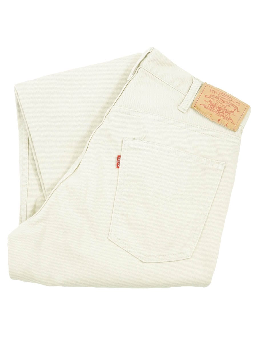 ヒデ 60's Levi's 519 BIG-E Aタイプ ピケパンツ アイボリー 表記(32x32