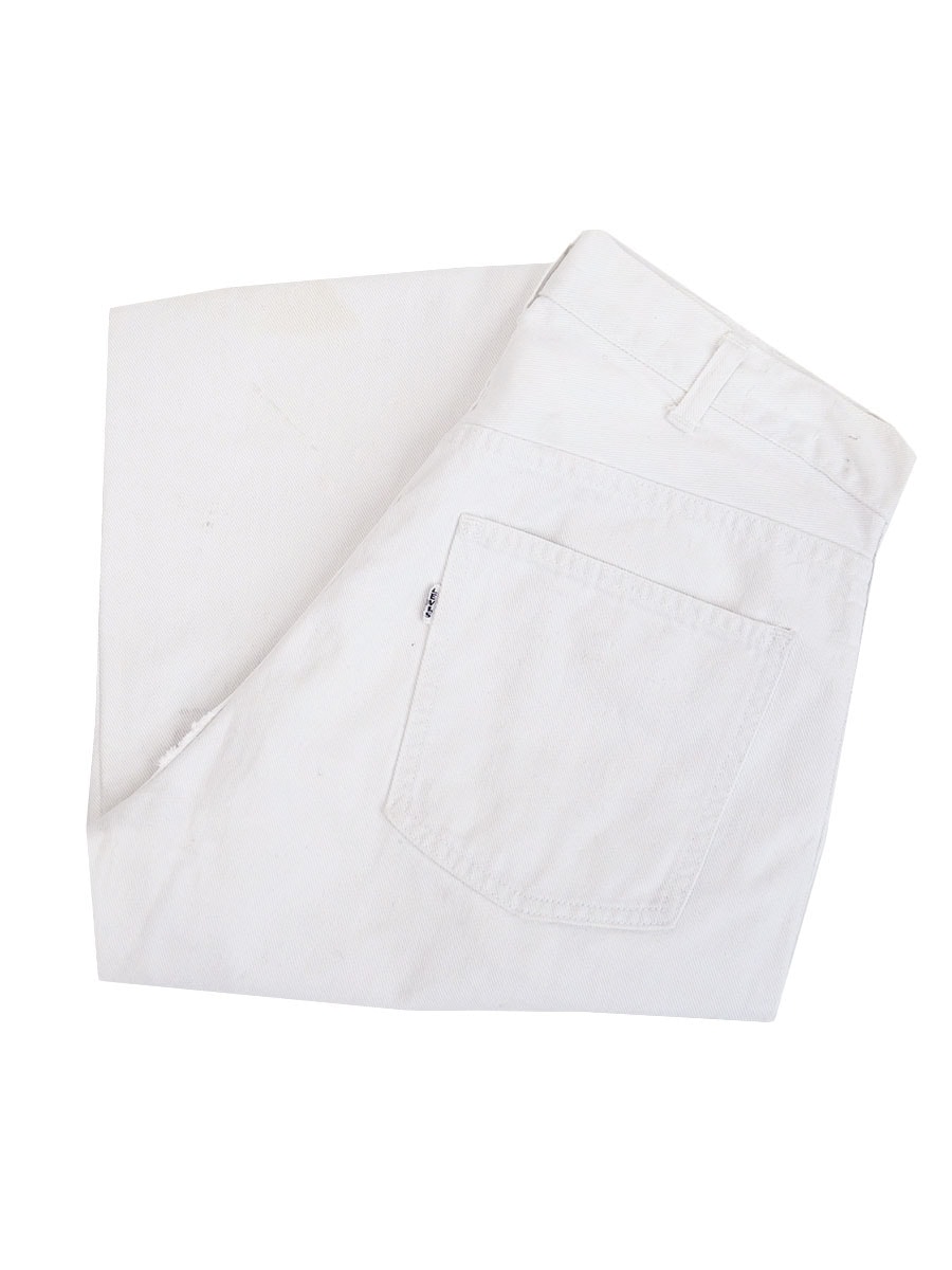 60's Levi's 518 BIG-E カツラギパンツ ホワイト 実寸(30x27位
