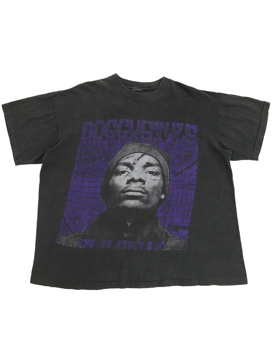 90's ''DOGGYSTYLE Snoop doggy dogg'' プリントTシャツ 褪せブラック