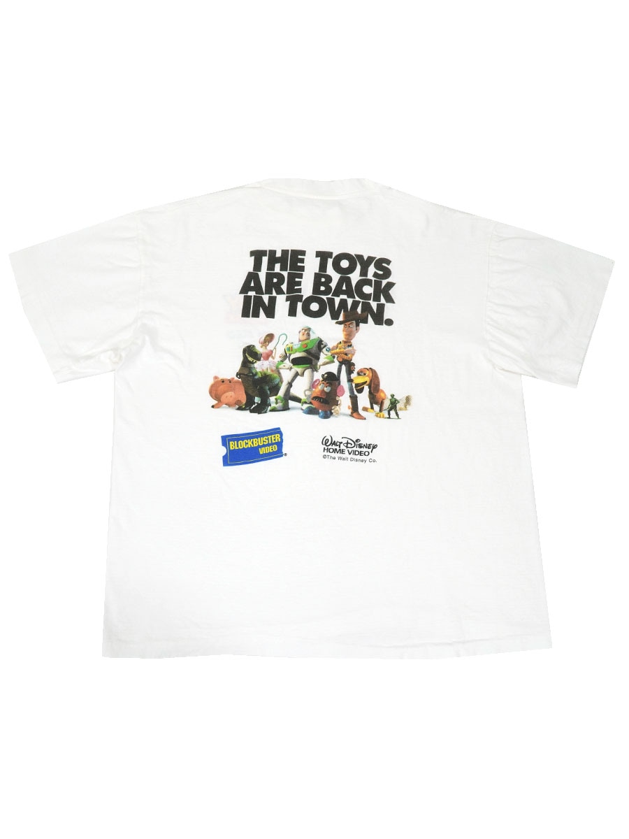 90's～ ''TOY STORY'' 両面プリントTシャツ ホワイト 実寸(M位)